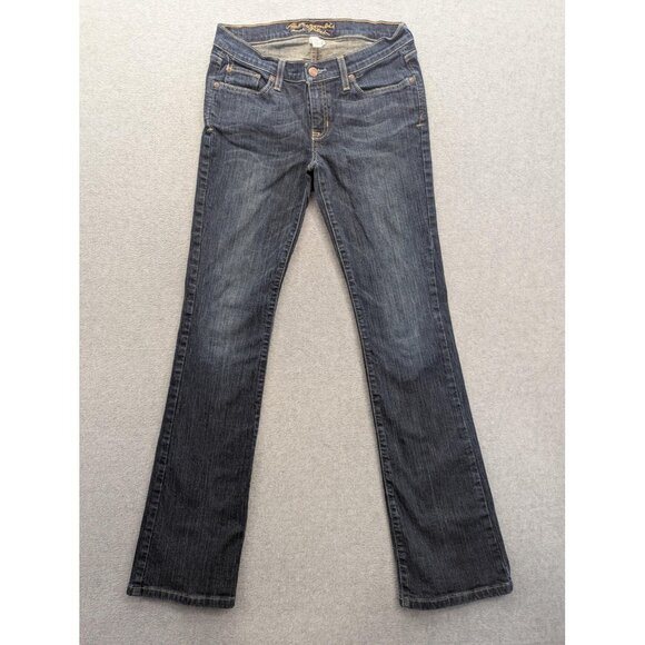 Abercrombie & Fitch Jeans Womens 4R Blue Dark Boot Emma Stretch Mid Rise Denim - Picture 1 of 15